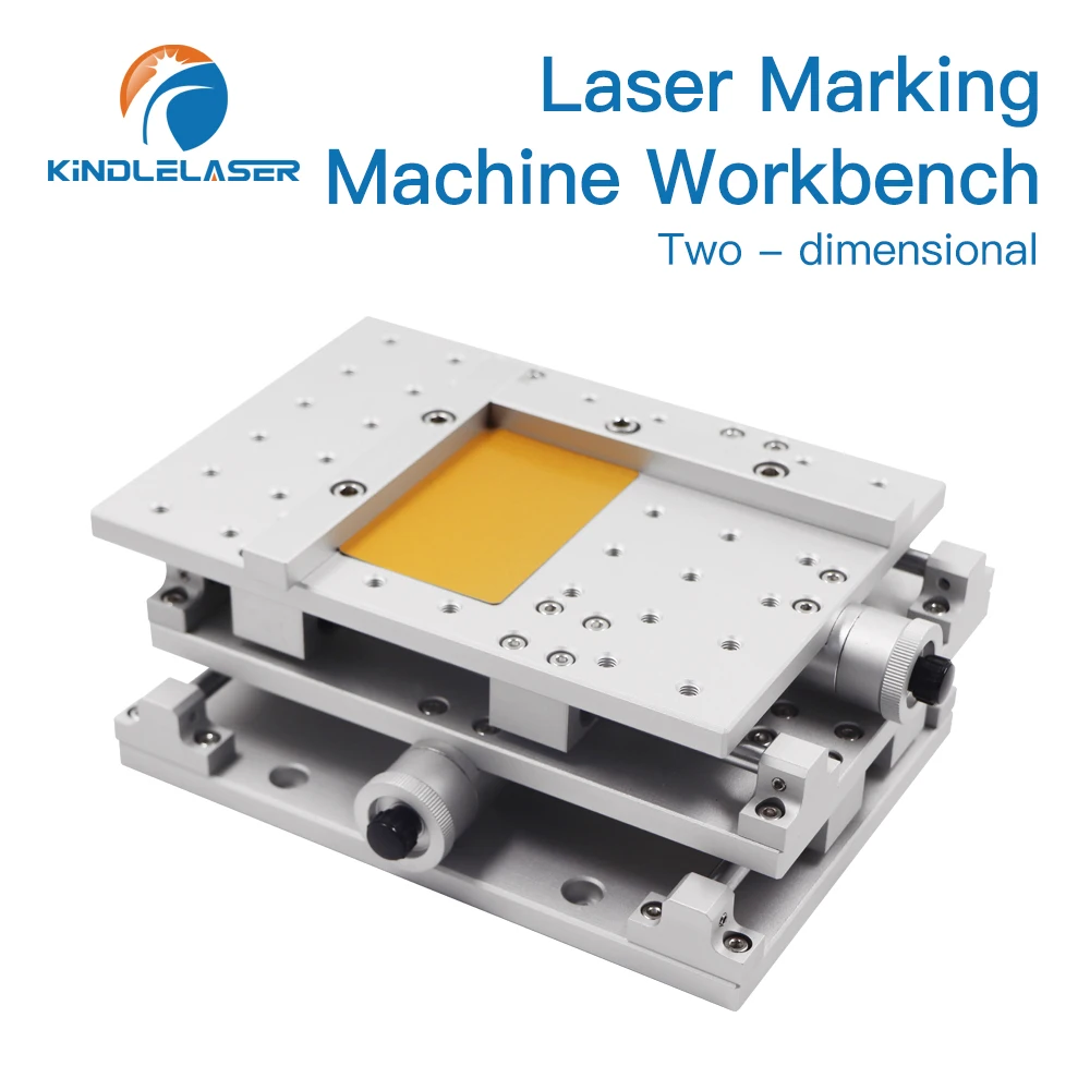 Kindlelaser 1064nm Fiber Laser Marking Engraving Machine 2 Axis Moving Table Portable Cabinet Case XY Table