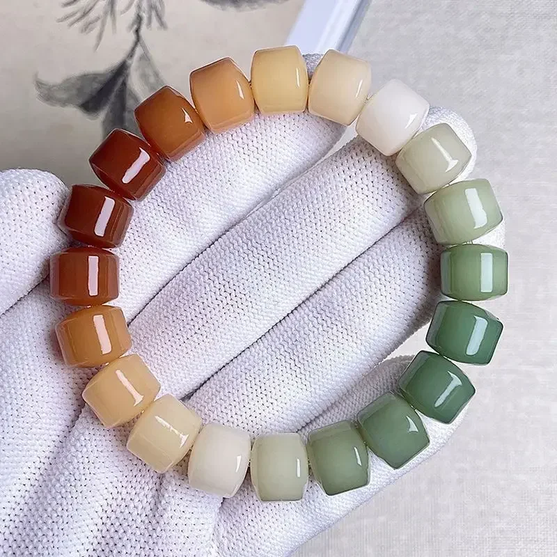 Original DIY Natural Bodhi Root Wen Play Bracelet Plate Play Girls Students Run Ring Gold Wheel Bodhi Buddha Bead Hand String