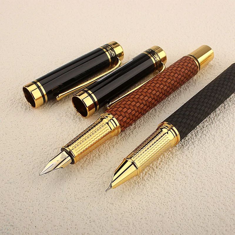 Luxury Quality Cloth Weave Colors Business Office Fountain Pen Student School Stationery Supplies Ink Calligraphy Pen