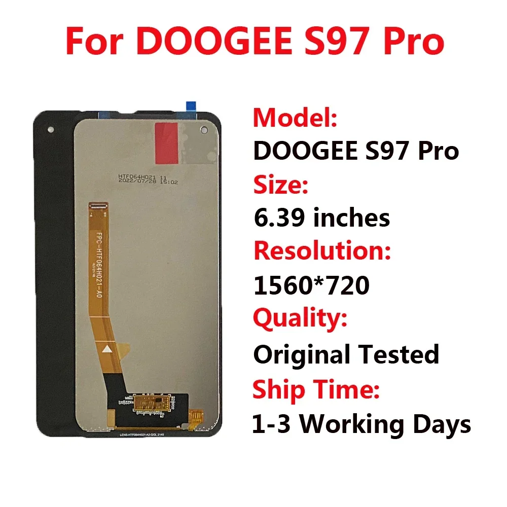 For Doogee S98 S97 Pro LCD Display Touch Screen Digitizer For Doogee S88 Plus S96 Pro LCD Doogee S99 S95 S90 S89 Pro LCD Display