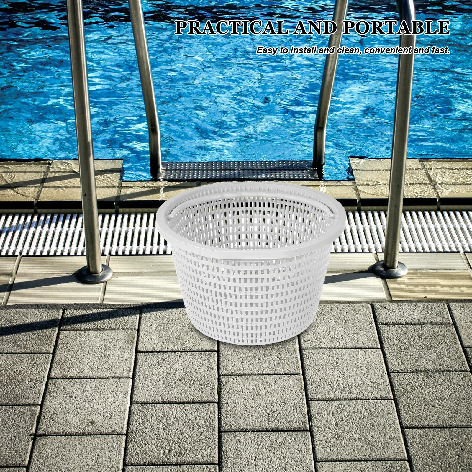 

Large Swimming Skimmer Reusable Plastic Filter Basket For Durable Clean Garbage Hair Removal Pool Cleaning