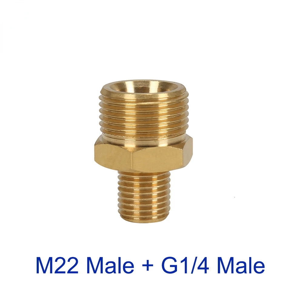 

Pressure Washer Brass Adapter M22 + G1/4" Snow Foam Lance Foam Cannon M22 Connector for Kranzle Pressure Washer