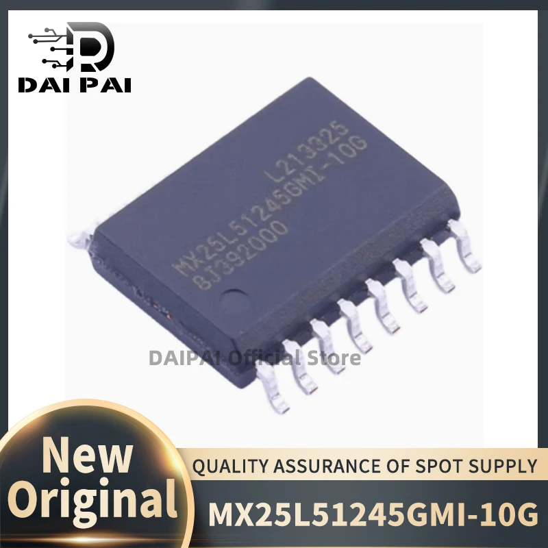 

(10 шт./лот) 100% новый оригинальный набор микросхем MX25L51245GMI-10G MX25L51245GMI MX25L51245 SOP-16