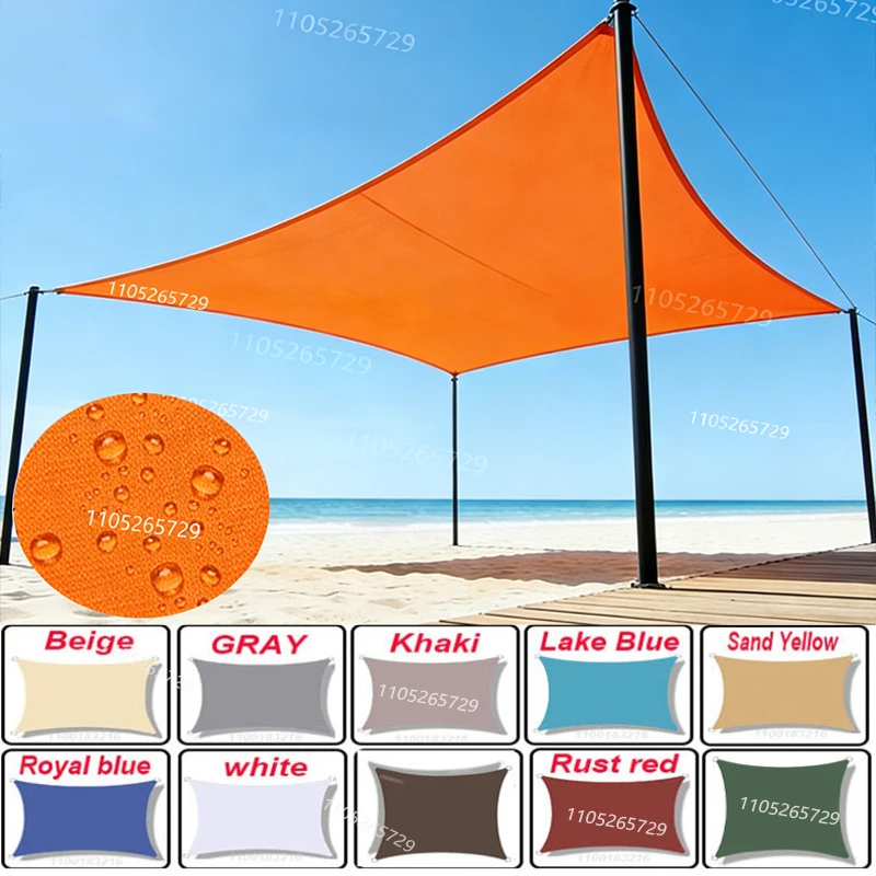 

Водонепроницаемый солнцезащитный тент-парус для улицы, террасы, газона, пляжа, сада, навеса для автомобиля, двора, патио, беседки