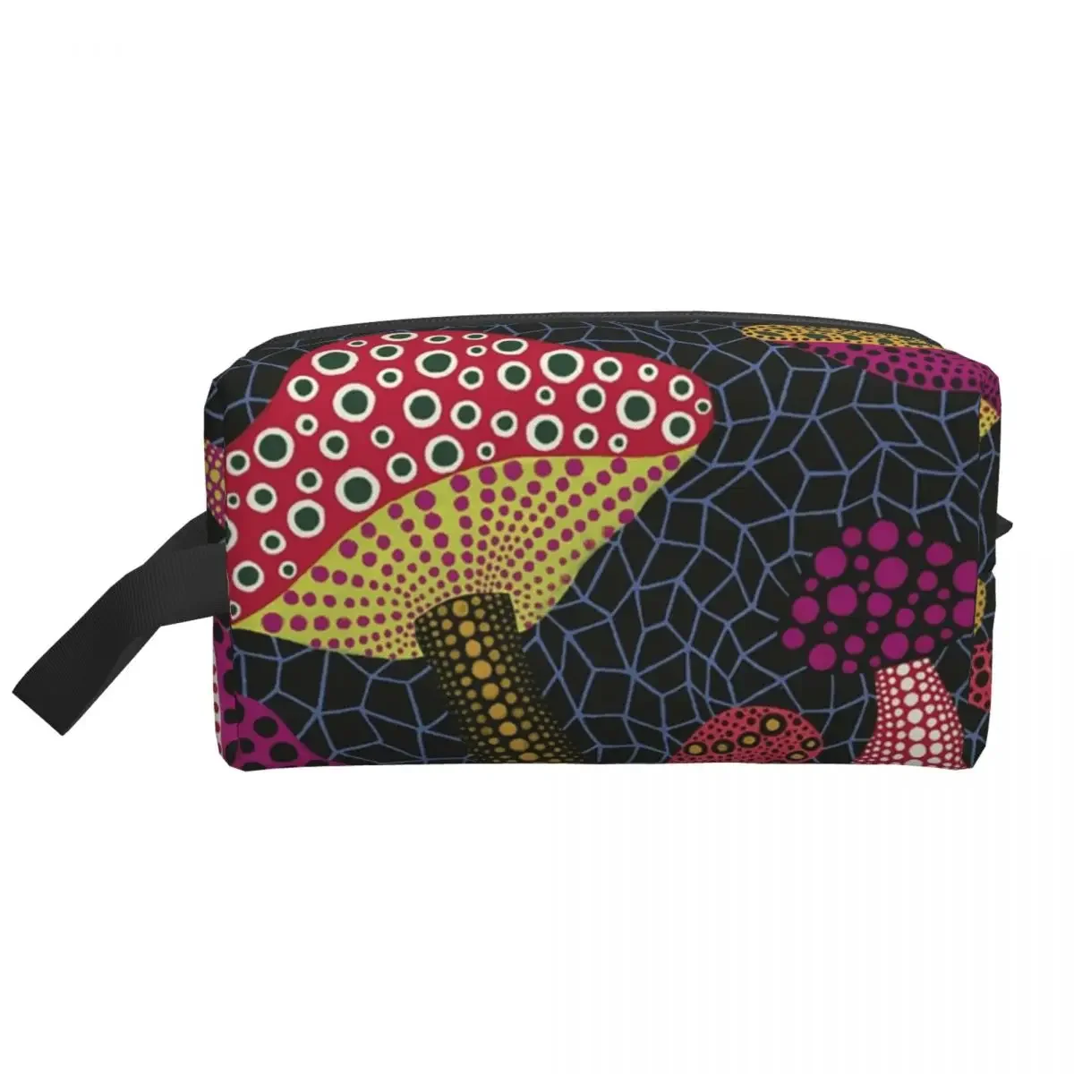 

Yayoi Kusama косметичка женский дорожный косметический органайзер Kawaii абстрактный поп-арт для хранения туалетных принадлежностей