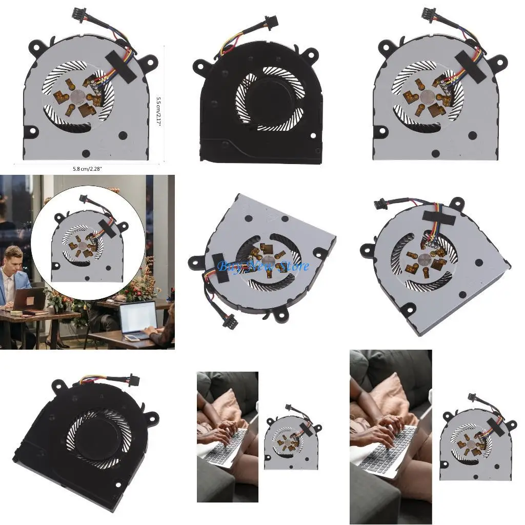 

20CE Laptop CPU Cooling Fan for Xiaoxin Pro-13 2019 2020 for S540-13 Notebook Quiet Cooling Radiator Heat Dissipation