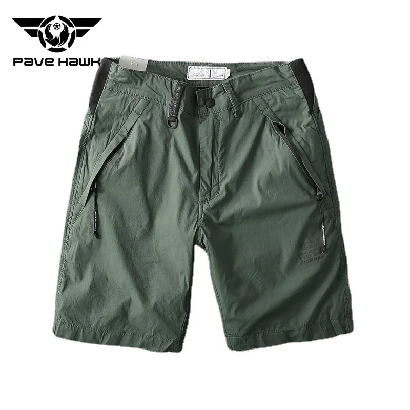 

Summer Men Outdoor Quick Drying Thin Climbing Shorts Lightweight Breathable Zipper Pocket Five Pants Camping Fishing Hiking