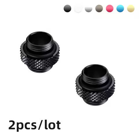 2pcs Male to Male Connector G1/4 M-M Mini Extension Fittings PC Gaming Liquid Cooling Building Accessaries