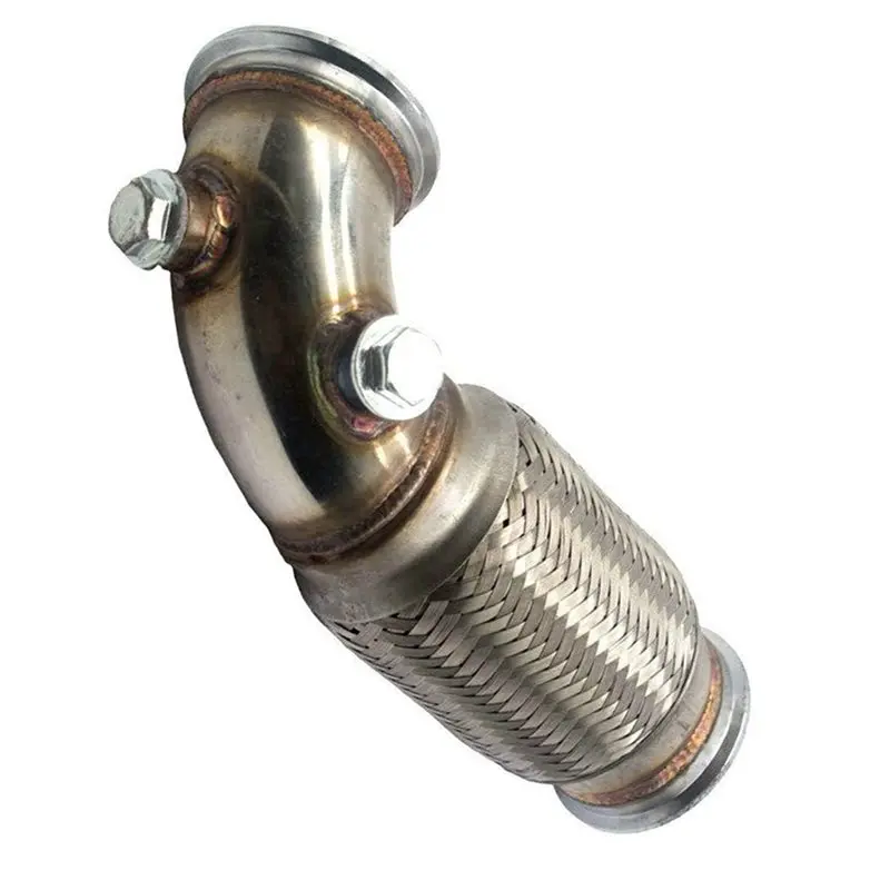 Di scarico del tubo di scarico del gomito da 90 gradi dell'acciaio inossidabile V-Band da 3 pollici per T3/T4 T04E Nuovo downpipe V-Band a V Band basso 90 gradi