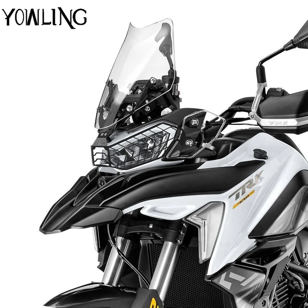 For Benelli TRK702X TRK 702X TRK 702 X 2022 2023 2024 2025 Headlight Headlamp Grille Shield Guard Cover Protector TRK702