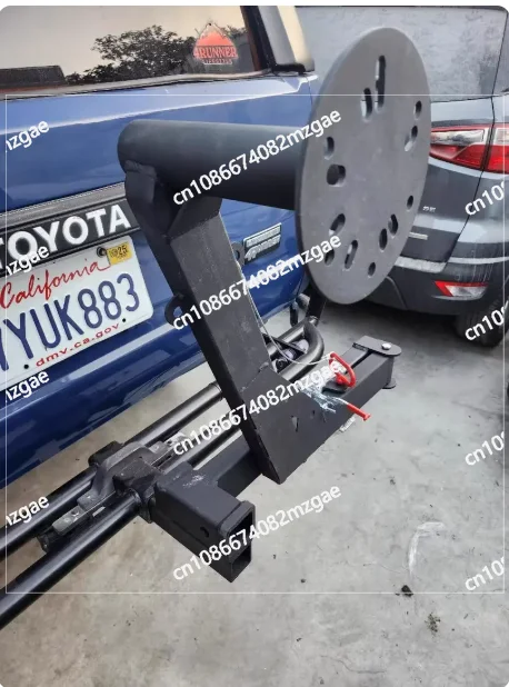 

Square Mouth Installation Foldable and Pull-out Universal Spare Tire Rack Carrying Bracket Trolley Trailer Bar