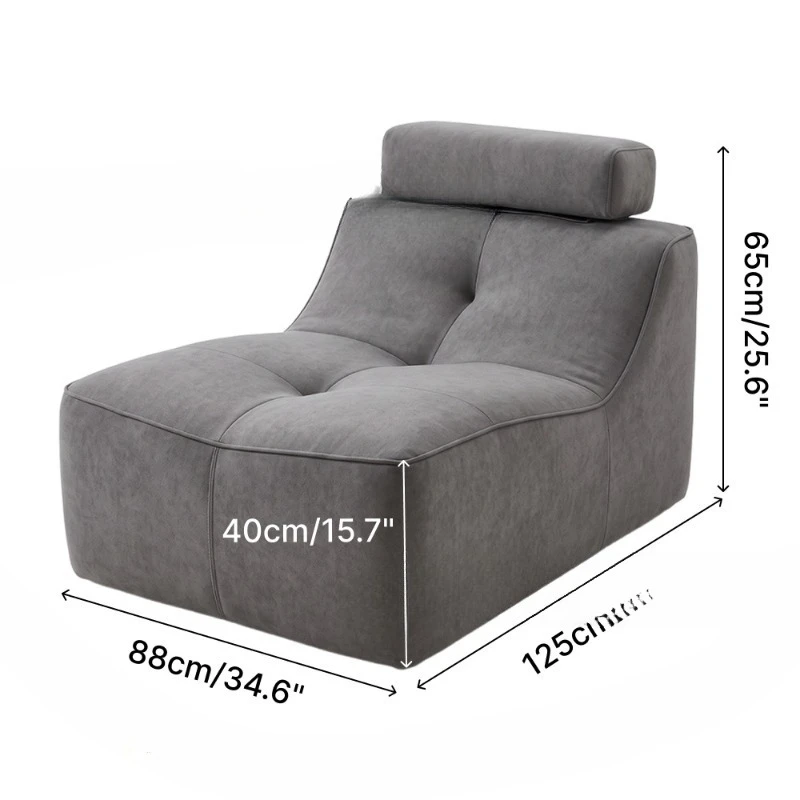 Vacuum compression sponge sofa, living room bedroom single sofa, sitting and reclining sofa chair
