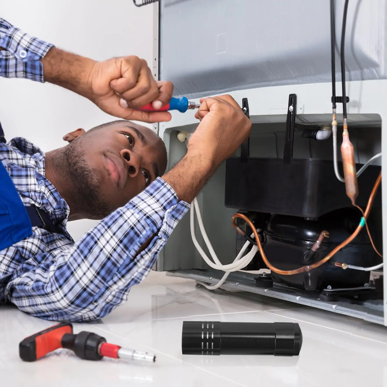 Hidden Cash Box Compartment Containers Safe Storage Decor Plastic Flashlight Accessories