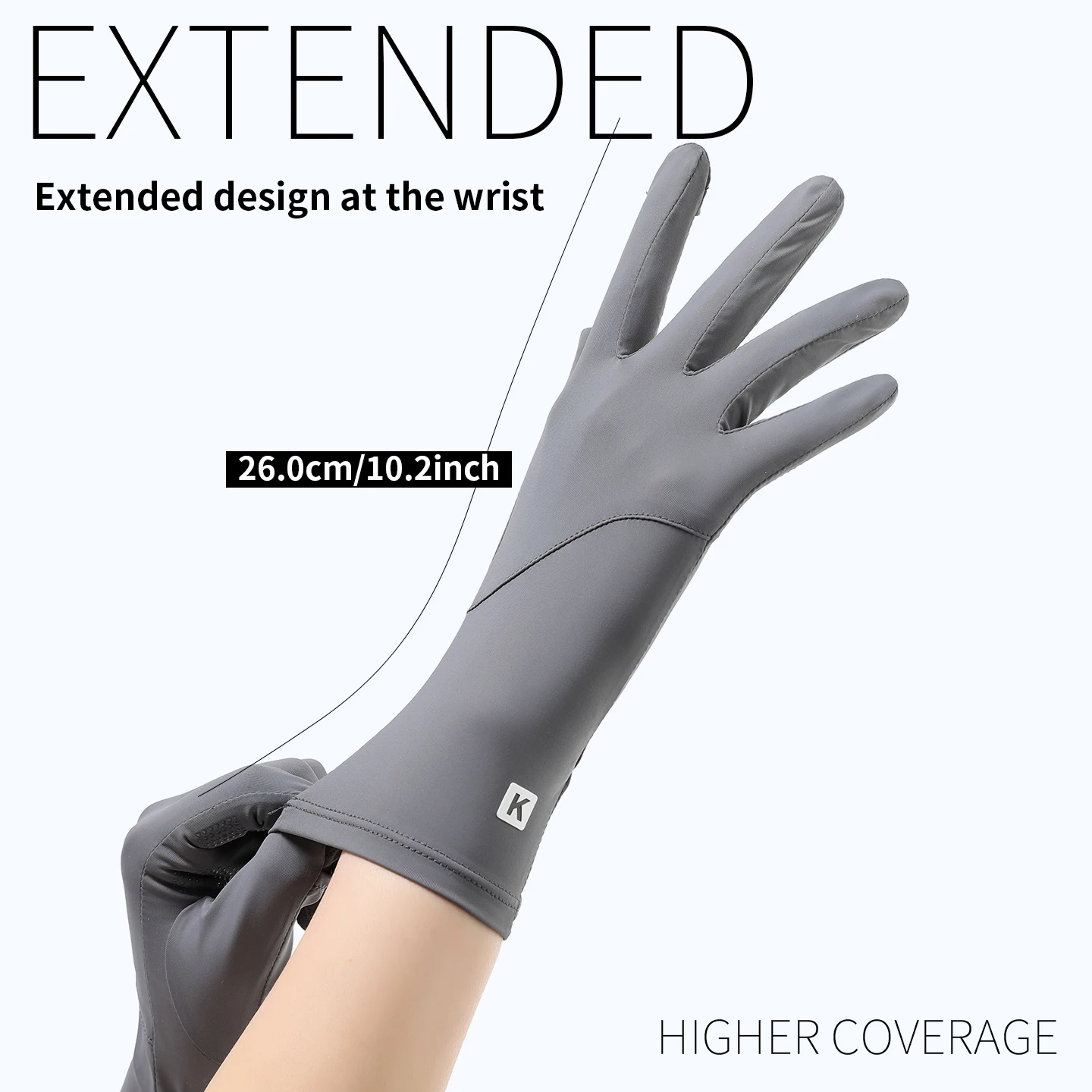 Thin Fullfinger UV Protection Gloves Driving Gloves Women, Touchscreen UPF Glove Sun Protection Glove for Women