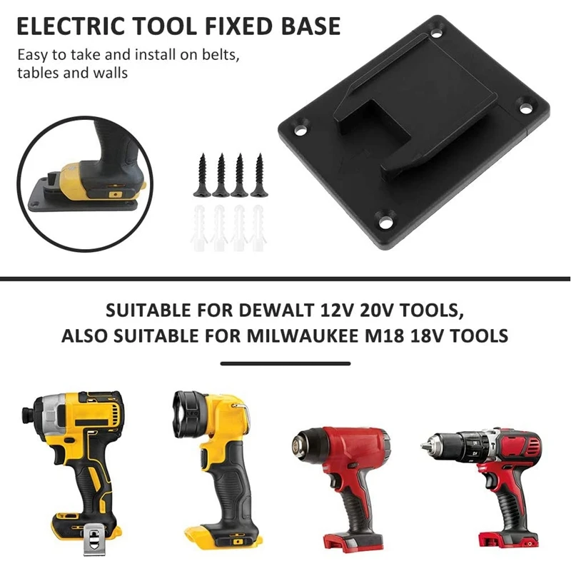 10 zestawów baterii, gotowe uchwyty na baterie Stealth nadające się do akumulatorów akumulatorowych Dewalt 20V M18 V akumulatorowych narzędzi akumulatorowych