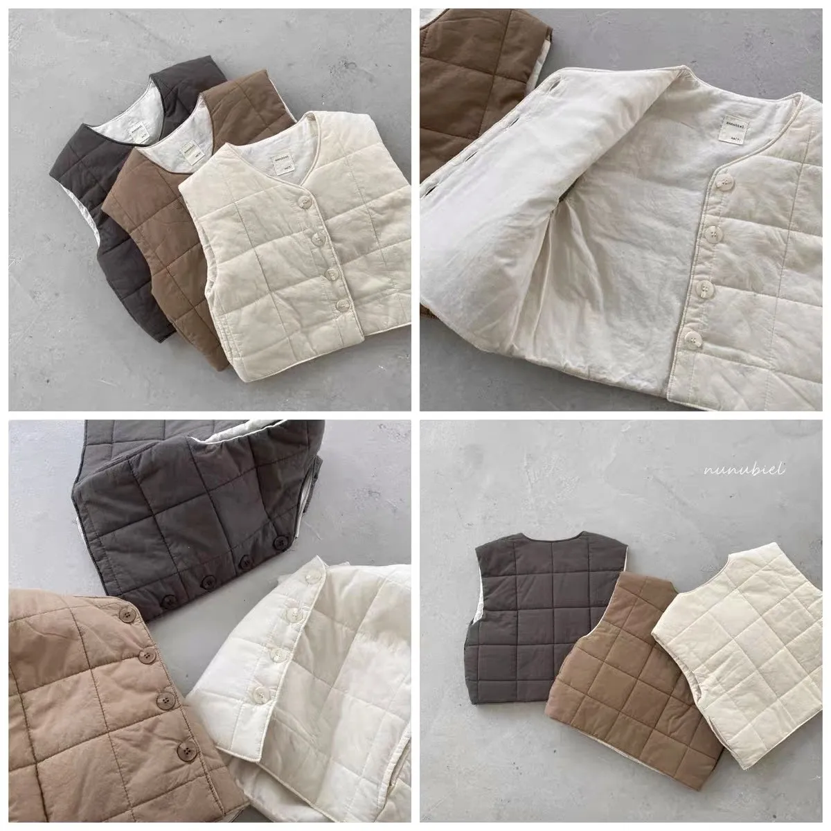 MJ230158 Baby Vest Autumn Fashionable Versatile Infant Top Stylish Solid Color Sleeveless Outerwear for Toddlers