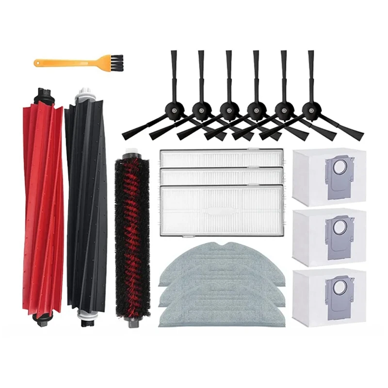 Pièces d'aspirateur robot pour Roborock S8 Pro Ultra, S8 +, G20, brosse latérale principale, vadrouille, filtre Hepa, sac à poussière, livres, brosse roulante