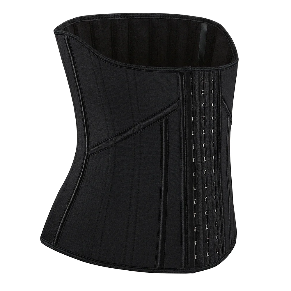 Treinador de cintura de neoprene 21 ossos de aço cintura espartilho esporte ginásio cinto fino cincher