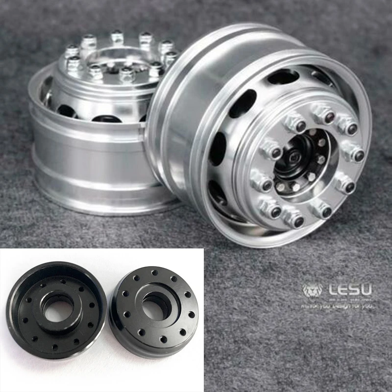 Metal LESU Front Wheel Hub for 1/14 TAMIYA RC Tractor Truck Non-powered Axles DIY Dumper Electric Cars Vehicles Toys for Adults