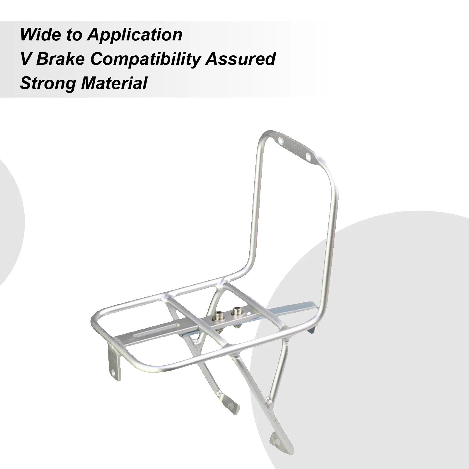 

Front Rack For Bike Aluminum Alloy Luggage Carrier Heavy Duty Bicycle Cargo Rack For Touring Cycling Commuting Shopping Travel