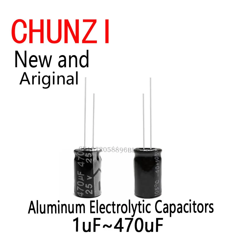 

120pcs 1uF~470uF 12Values Aluminum Electrolytic Capacitors 16-50V Mix Electrolytic Capacitor Assort