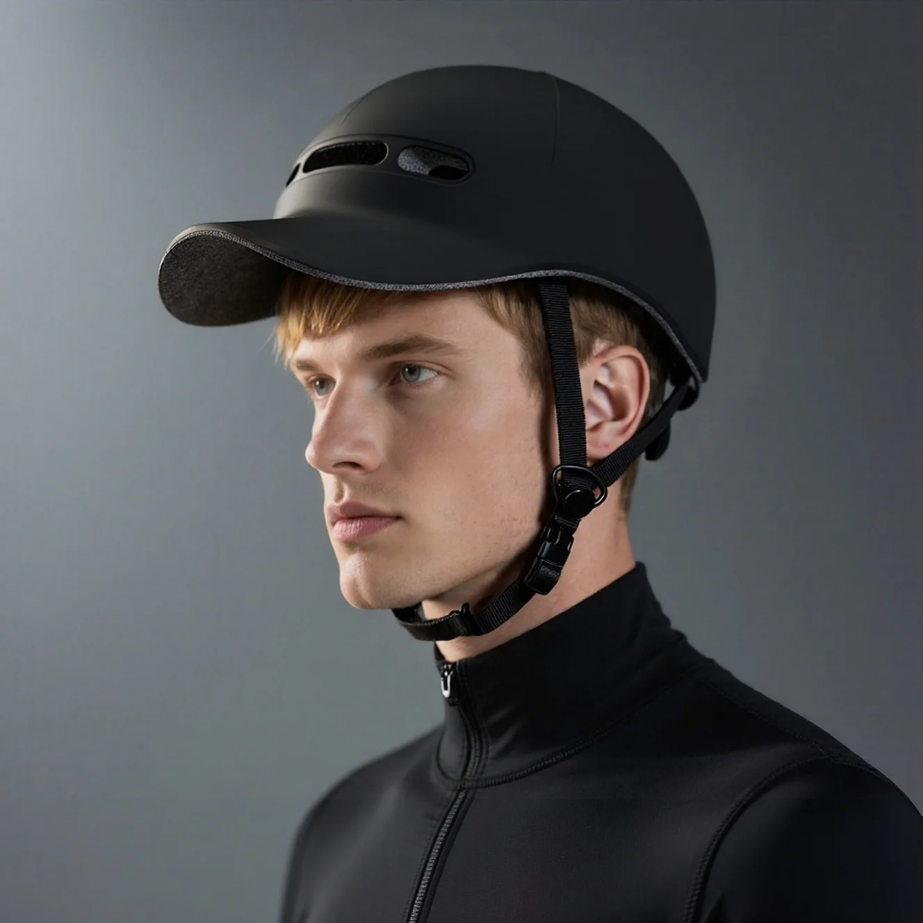 

Lightweight Bike Helmet Unisex Skateboard Helmet Fashionable Baseball Cap with One-Piece Molded Sun Visor Cycling Protection men