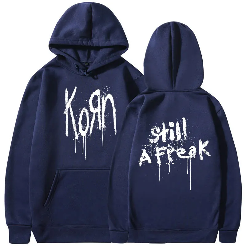 Korn Music Concert Rock Band WORLD TOUR Hoodie Men's Vintage Metal Gothic Oversized Sweatshirt Punk Hip Hop Hoodies Streetwear