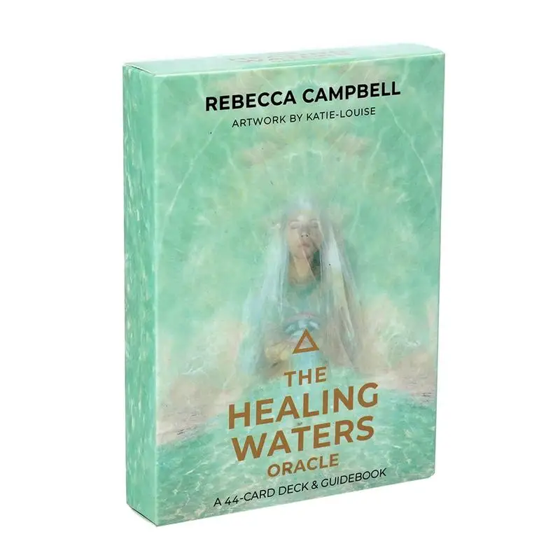 

Healing Waters Oracle Deck Coated Paper Tarot Cards Clear Printed English Version Wiccan Supplies for Party Games