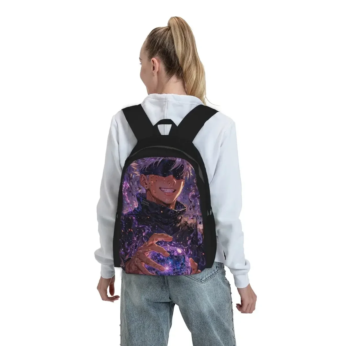 Jujutsu Kaisen Satoru Gojo Backpack Boys Girls BookBag Children School Bag Laptop Shoulder Bags for Men Women