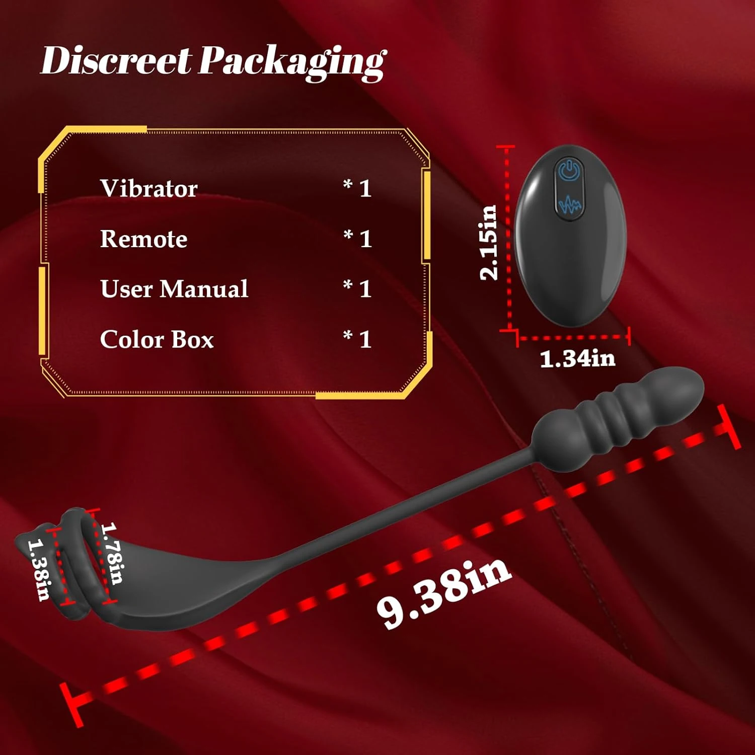 Thrusting Prostate Massager Adult Sex Toy Vibrating Cock Ring Taint Stimulator Male Anal Dildo Vibrator Remote Control Butt Plug view 2