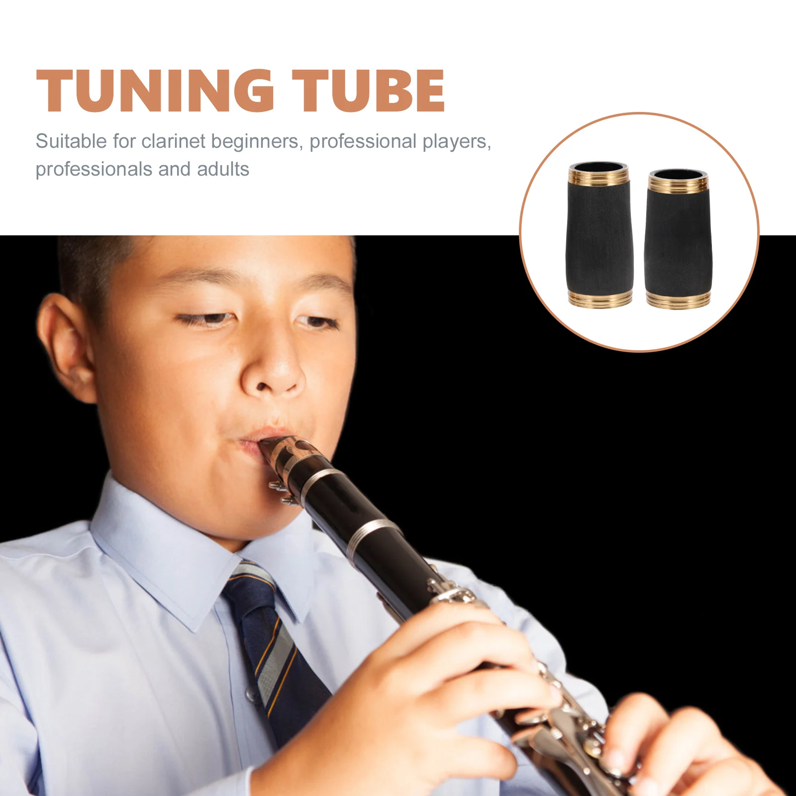 

1Pair High Quality Clarinet Barrel Tube Bright Color Long Term Use Ideal for Professional Players and Students