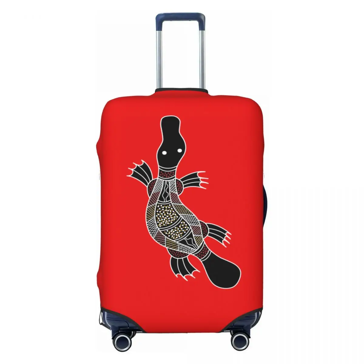 

Platypus Travel Luggage Cover Washable Australian Aboriginal Art Suitcase Cover Protector Fit 18-32 Inch