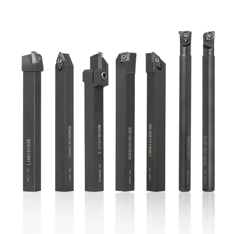 Lathe Tools 8/13/14/15/18/21pcs Carbide Inserts Holder SCLCR06 with Wrenches for Lathe Turning Tools CNC Cutting Tools