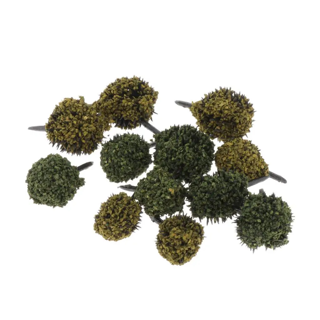 Bushy Bushes Tufts - Static Grass Tufts Model Scenery 1：35 1：48 1：87