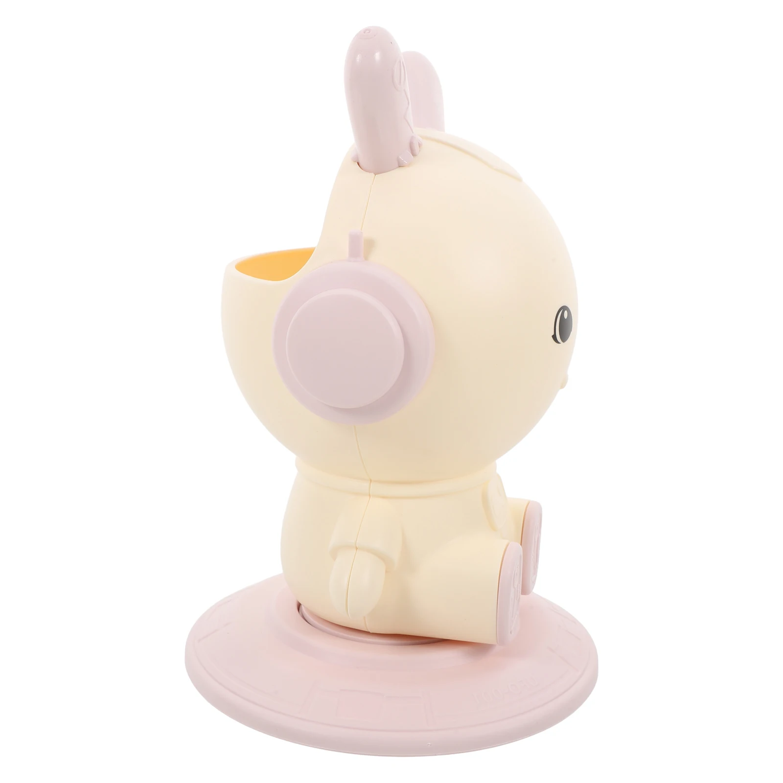 

Cute Rotating Bunny Pen Holder Desk Organizer For Women Kawaii Rabbit Storage Pencil Case Office Decor Multifunctional Makeup