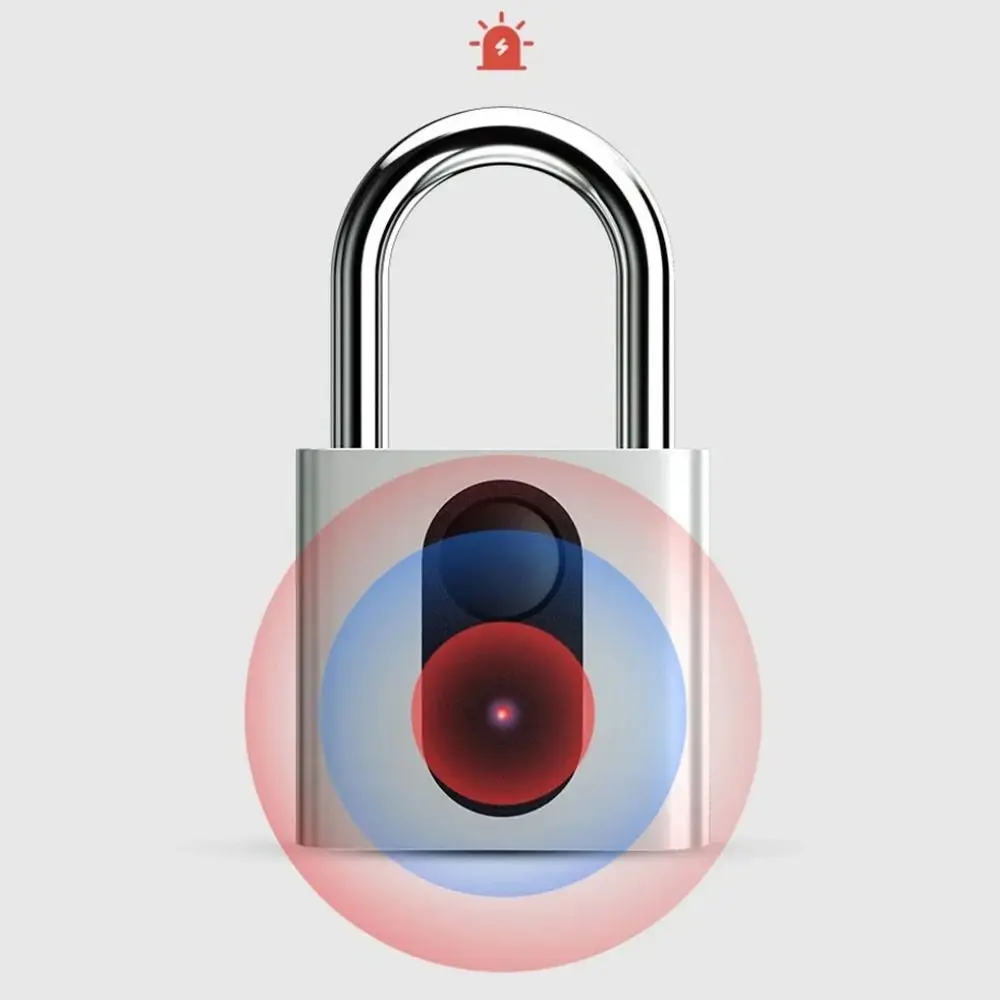

Cabinet Keyless Fingerprint Lock USB Charging Waterproof Smart Padlock Intelligent Safety Anti-theft Electronic Door Lock Home