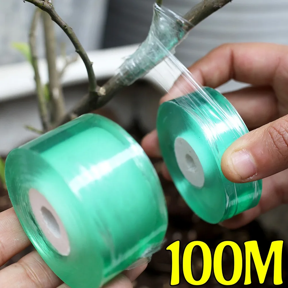 Transparent Plant Graft Film Self-adhesive Flexible Grafting Tape To Graft Trees Stretchable Garden Grafting Supply 2/3cm Width