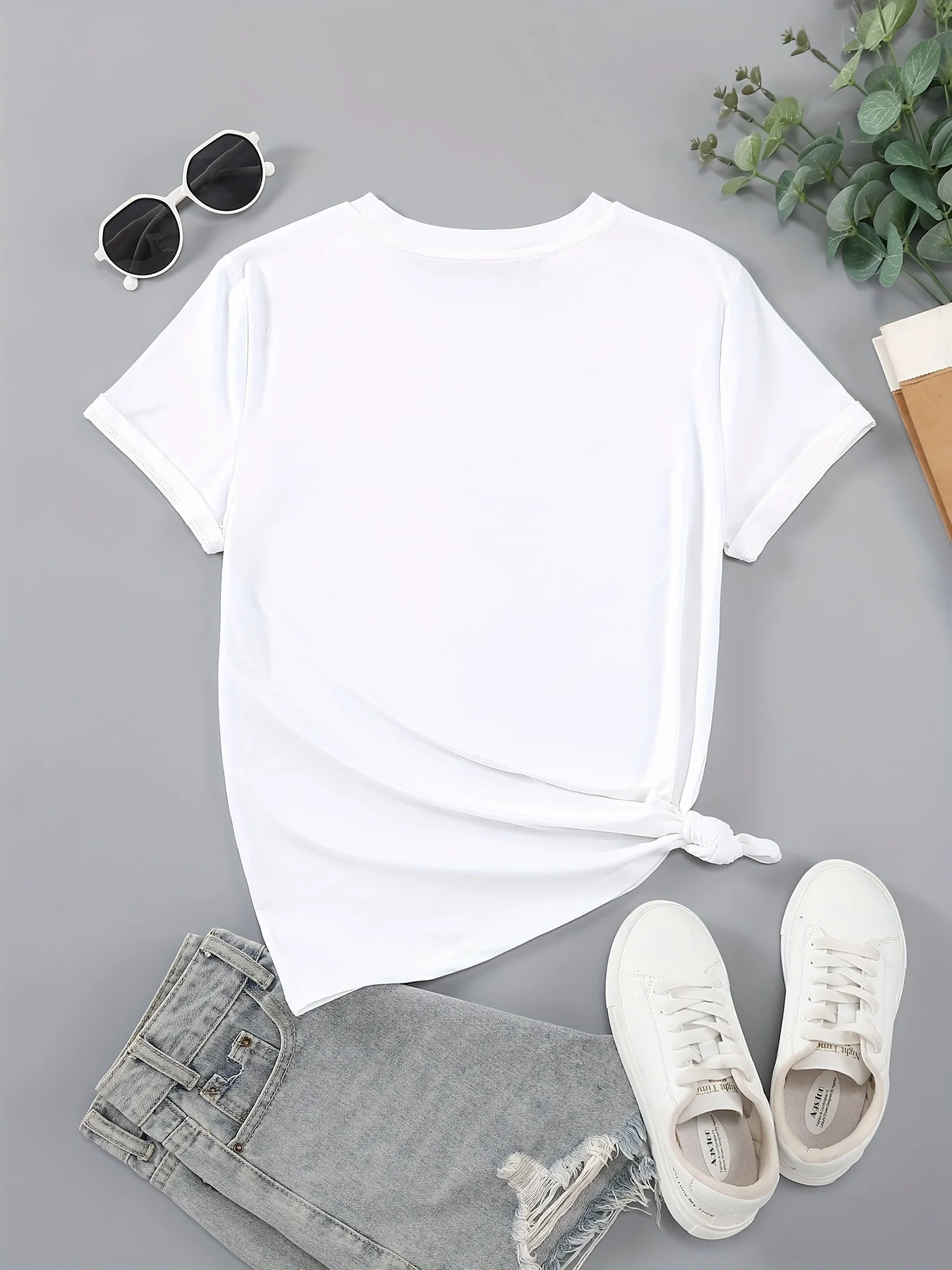 New York Print Crew Neck T-shirt Casual Short Sleeve Top For Spring & Summer Women\'s Clothing Hop Casual Female Clothing