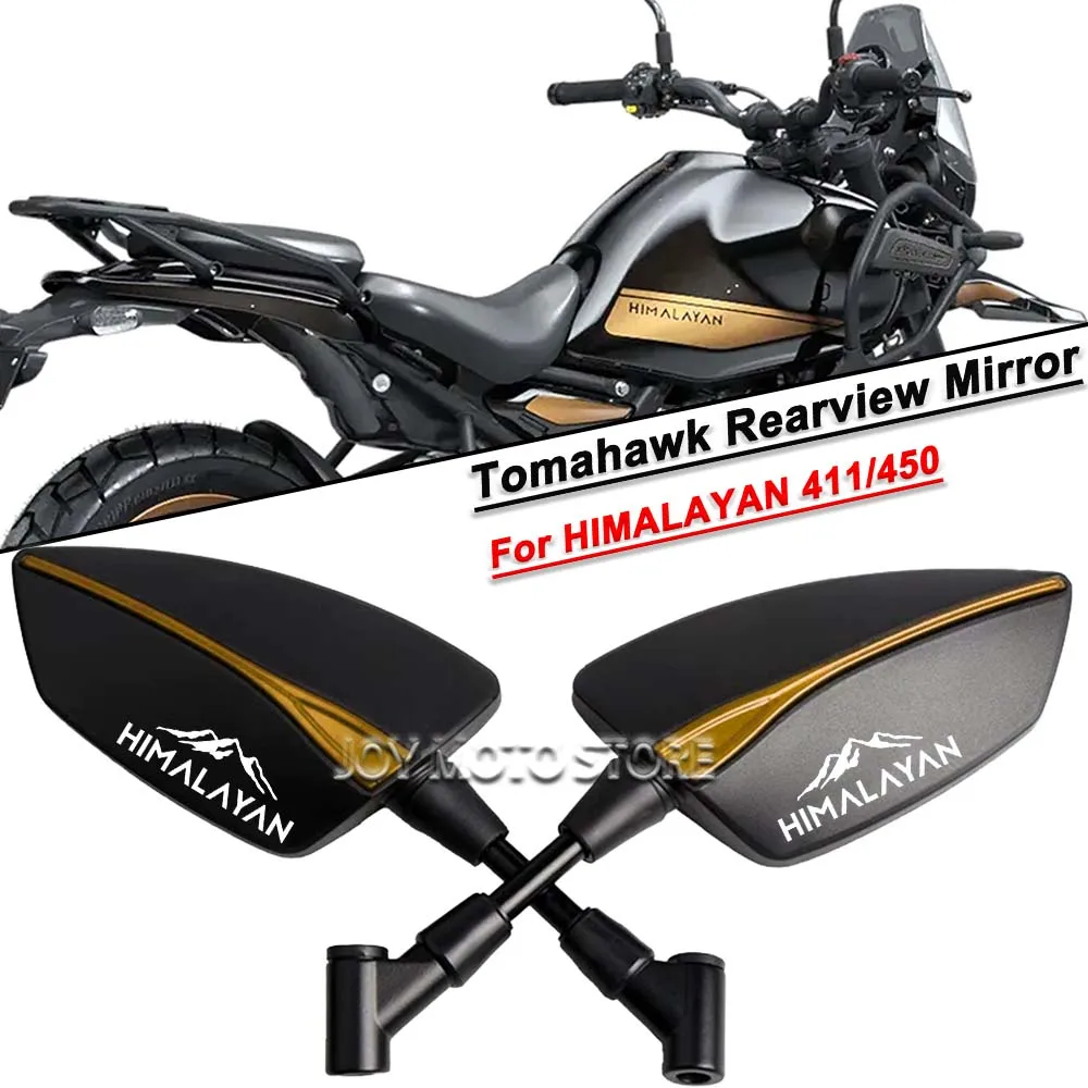

Для Himalayan 411 450 универсальные алюминиевые зеркала заднего вида Tomahawk с ЧПУ 8 мм 10 мм боковые зеркала для мотоцикла