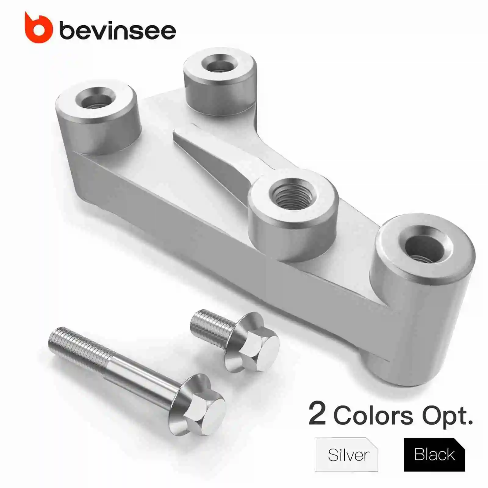 

BEVINSEE Aluminum Alternator Mount Bracket for Jeep Wrangler YJ 91-95 for Jeep Wrangler TJ 97-02 Replaces 53007605 53007604