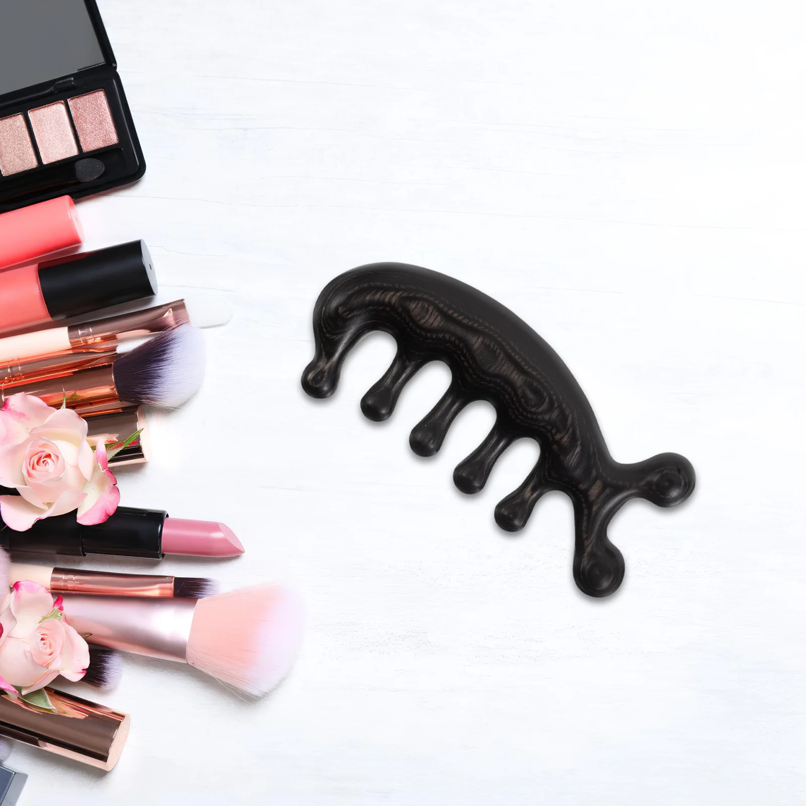 

Sandalwood Massage Comb Natural Wood Scalp Facial Massager Portable Gua Sha Tool For Head Body Multi-Functional Relief