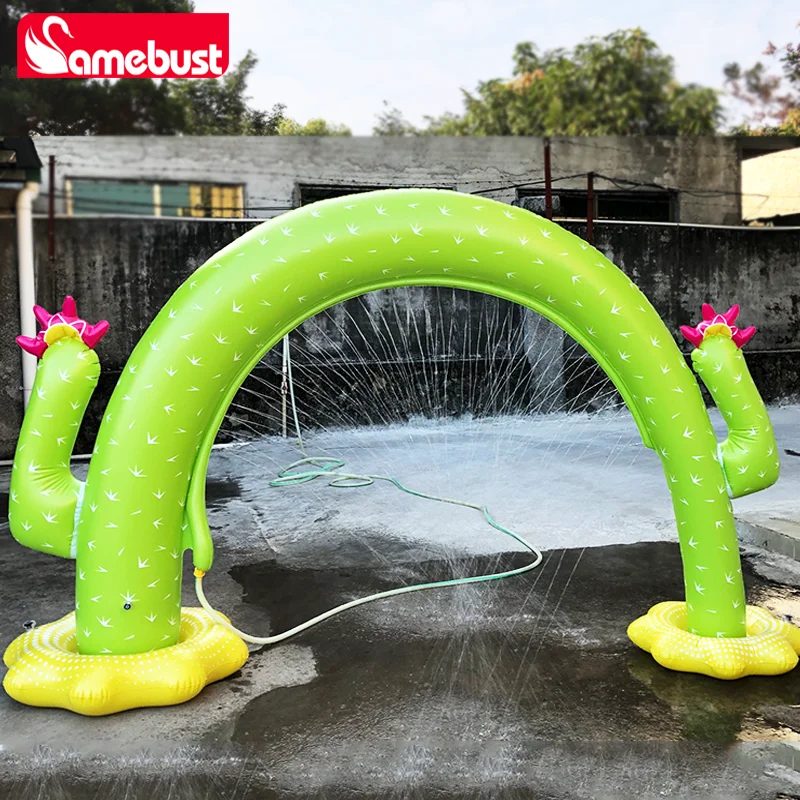 Camebust Spray Mat Pool Wave Kinderwatermat Outdoor Gazon Tuin Sprinkler Watermat Cactus Opblaasbaar Zwembad Spel Speelgoed