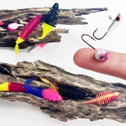 Jig Head con vinilo realista – Gusanos artificiales de pesca