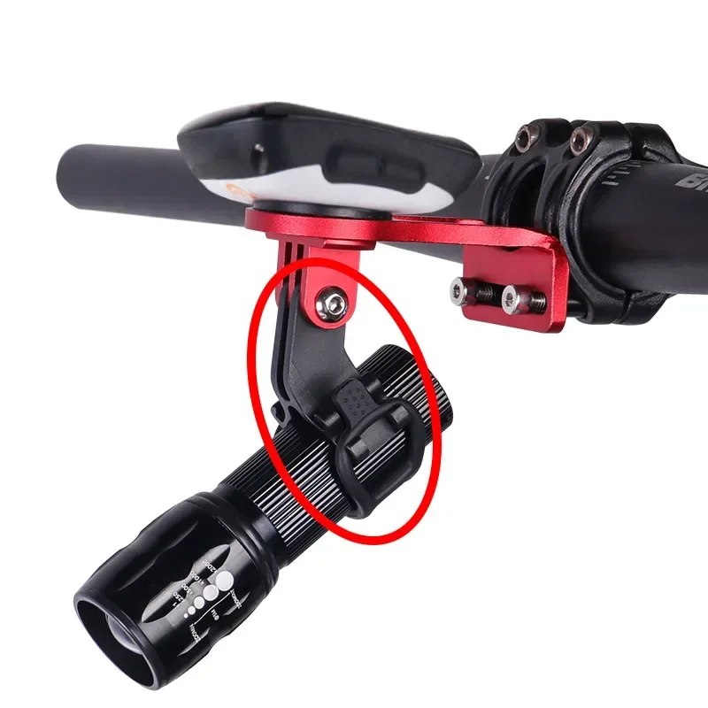 Bicycle Light Torch Holder Flashlight Bracket Road Bike Mtb Bicycle Parts For Garmin Edge Bryton GPS Computer Mount Adapter