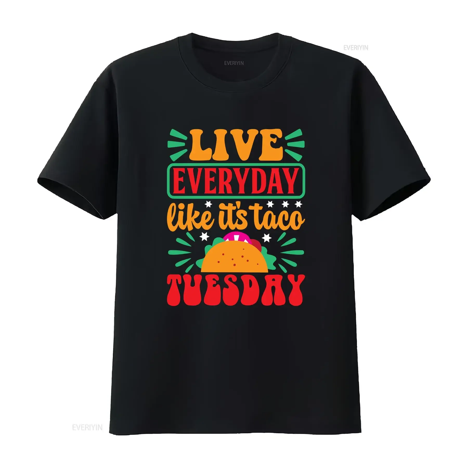 Taco Tuesday Funny T Shirt Food Cute for Women Birthday s Her Foodie vintage Washed Comfortable Top For Everyday Wear fashion
