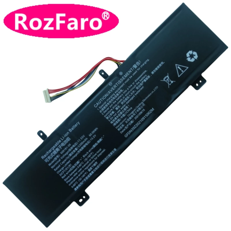 

RozFaro 626181-3S Laptop Battery 11.55V 60.06Wh 5200mAh 11-pin 11-wire For FIREBAT Naruto Zhongyan U4 Notebook