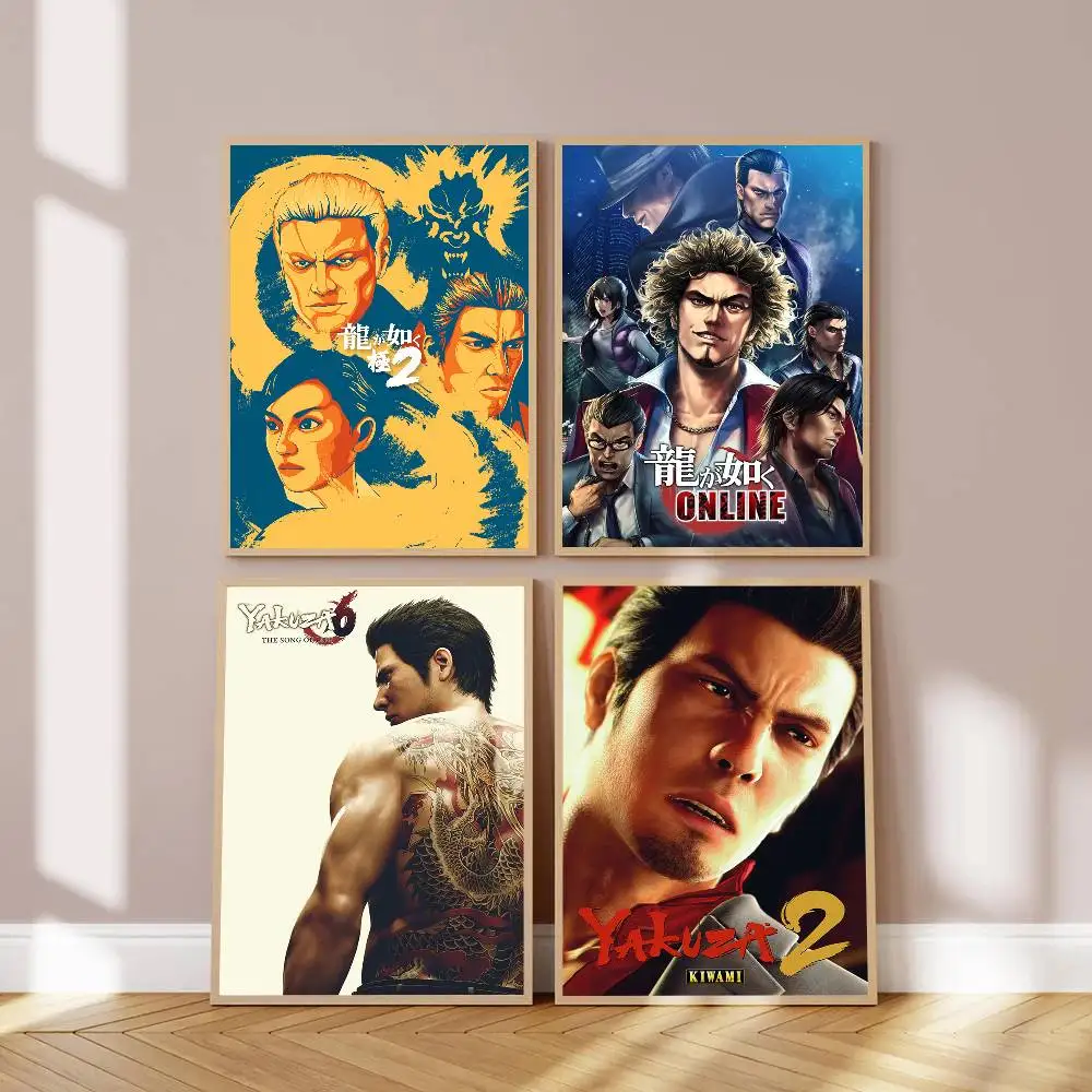 1 قطعة ياكوزا مثل التنين لعبة ملصق جودة عالية طباعة مقاوم للماء جدار الفن ملصق لشريط غرفة المعيشة ديكور هدية