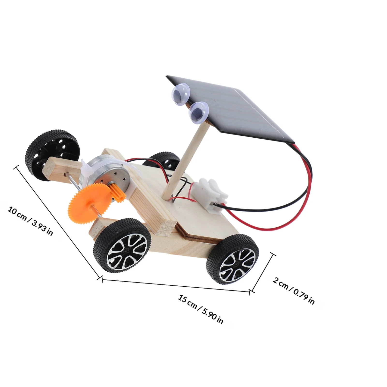 Mini Kit de voiture solaire en bois, bricolage, tige éducative, Gadget d'apprentissage créatif pour enfants