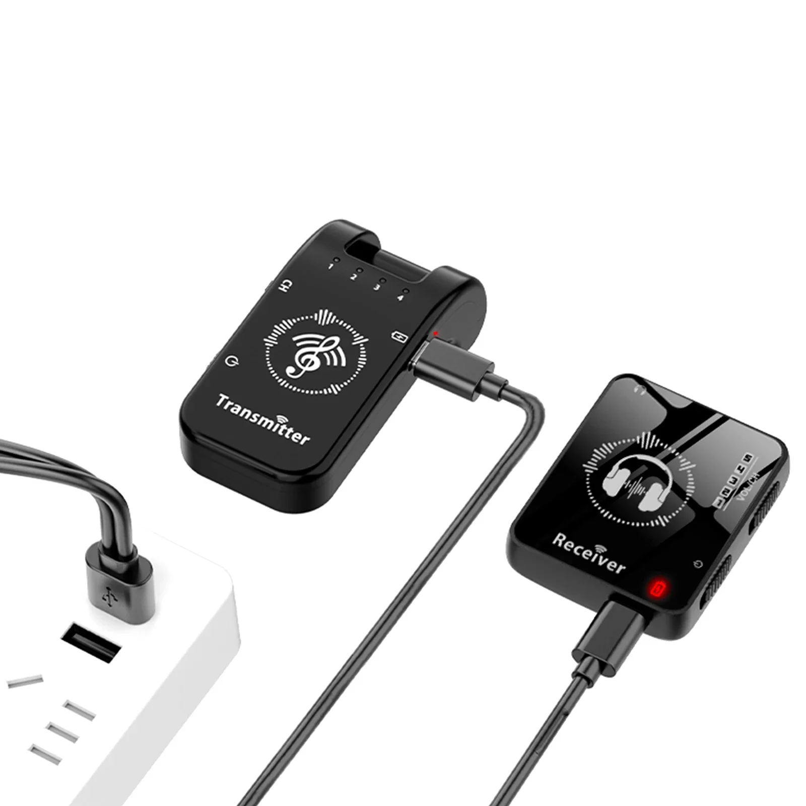 

10H клипса Bodypack Stage 2,4 ГГц Беспроводная система IEM для музыкантов, перезаряжаемый передатчик/приемник для живых/студийных сеансов