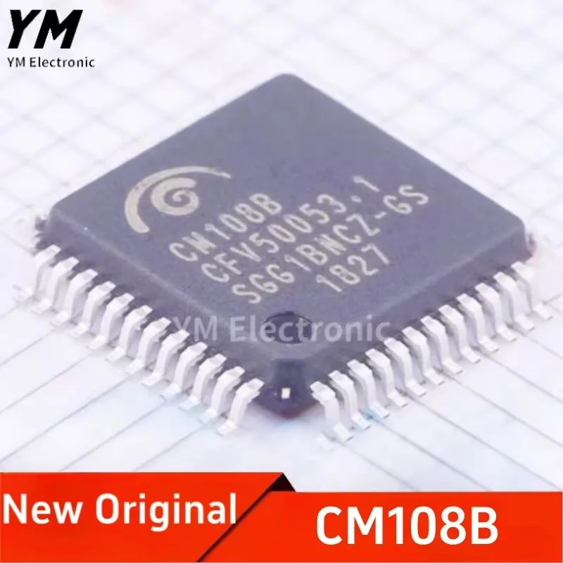 New Original CM108B CM108 LQFP48 Crystal free earphone USB audio codec Chip